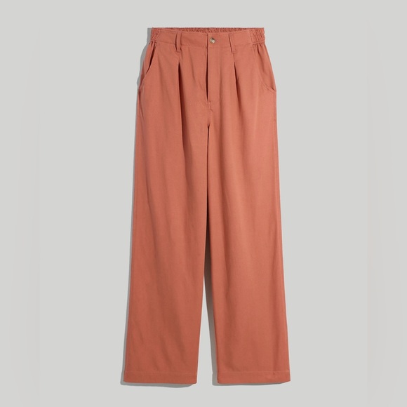 Madewell The Tall Neale Straight-Leg Pant in Drapeweave, Dried Rose, Size 4 Tall - Picture 6 of 12